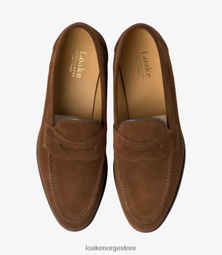 keiserlige Loakeloafers brunt semsket skinn P8VHV55
