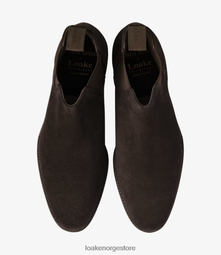 kobbergate Loakestøvler mørk brun semsket skinn P8VHV92