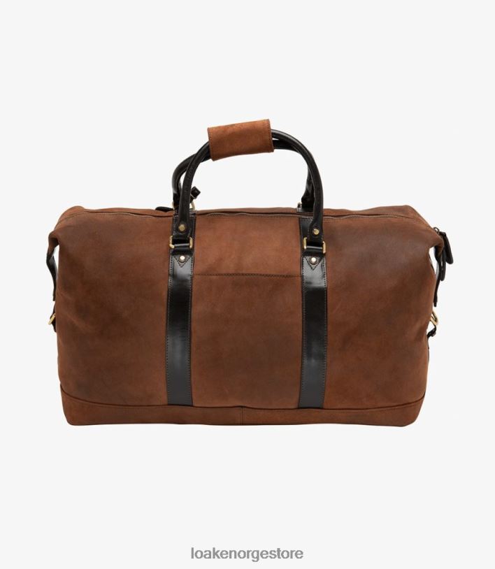 cornwall weekend bag Loakelær brun vokset semsket skinn P8VHV223