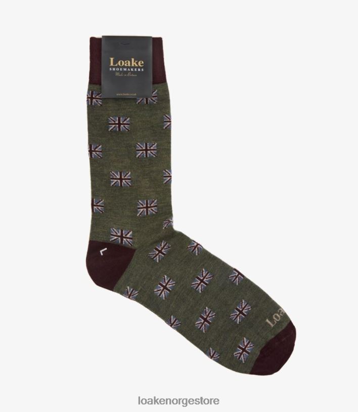 union jack sokker Loaketilbehør oliven P8VHV248