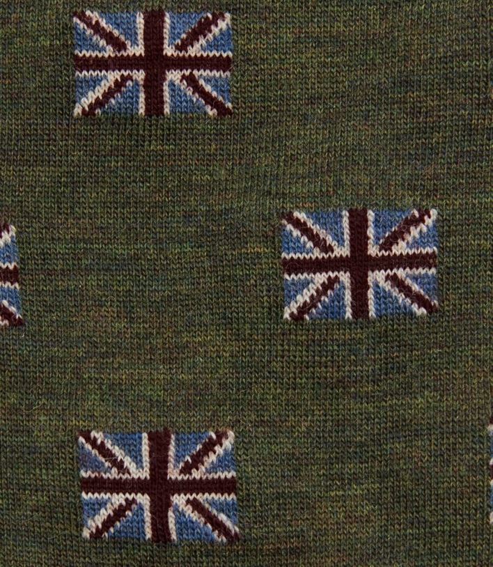 union jack sokker Loaketilbehør oliven P8VHV248